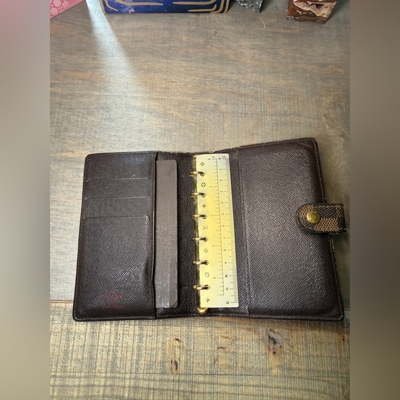 Louis Vuitton Brown Damier Ebene Notebook Cover with Snap - Picture 10 of 14